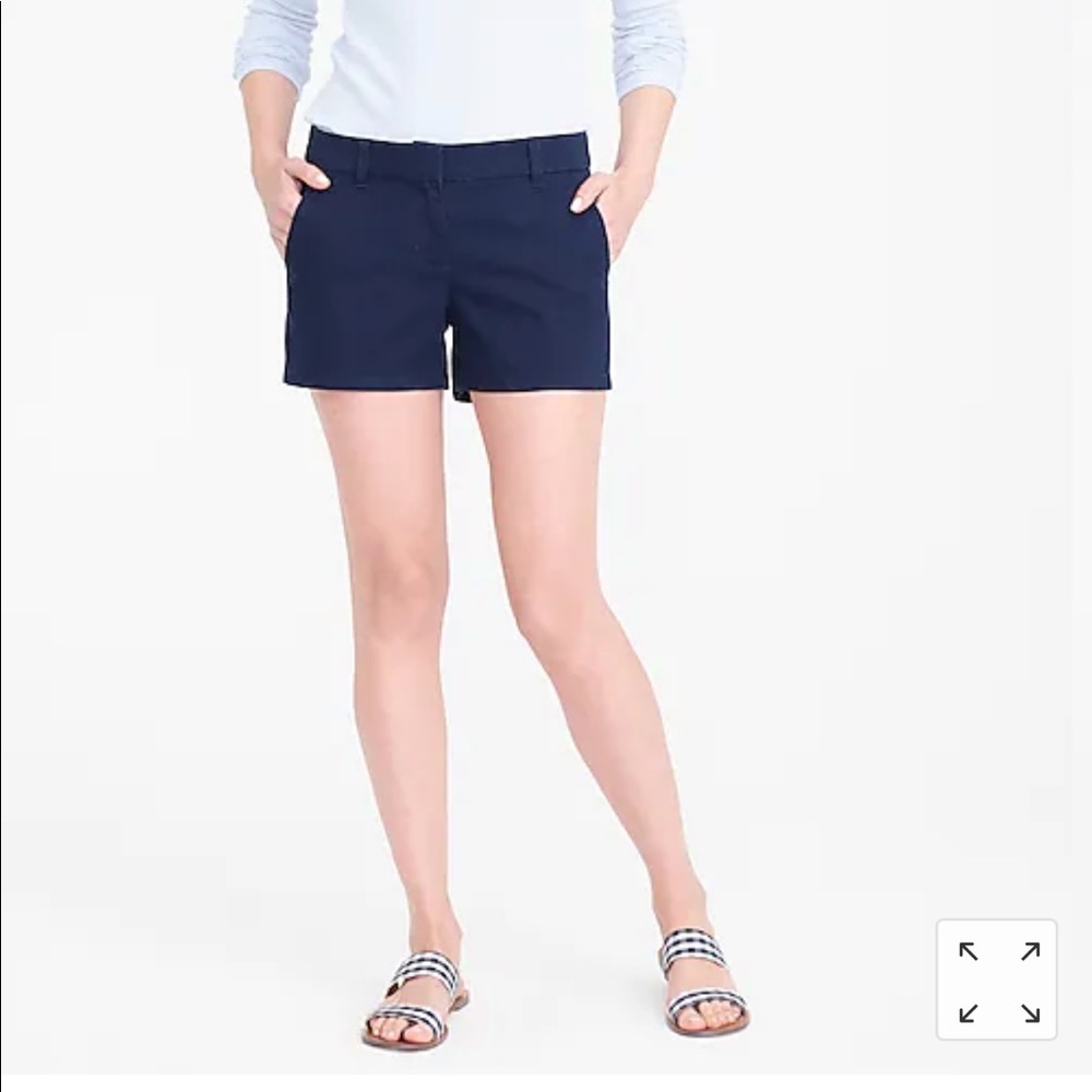 J. Crew NAVY BLUE 3.5" classic chino short size 6
